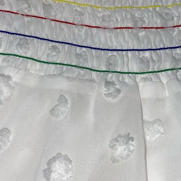 NWT Lovers + Friends Off The Shoulder Babydoll Mini Dress in White Sz S - Picture 10 of 16